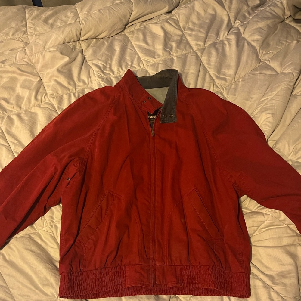 Vintage timberland jacket, faded around the colllar
